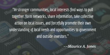 Strong Social Media Networks are key to Reviving a Community
